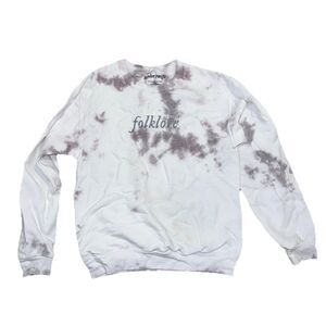 Taylor Swift Folklore Album Tie Dye Crewneck Sweatshirt Women's Small S Merch